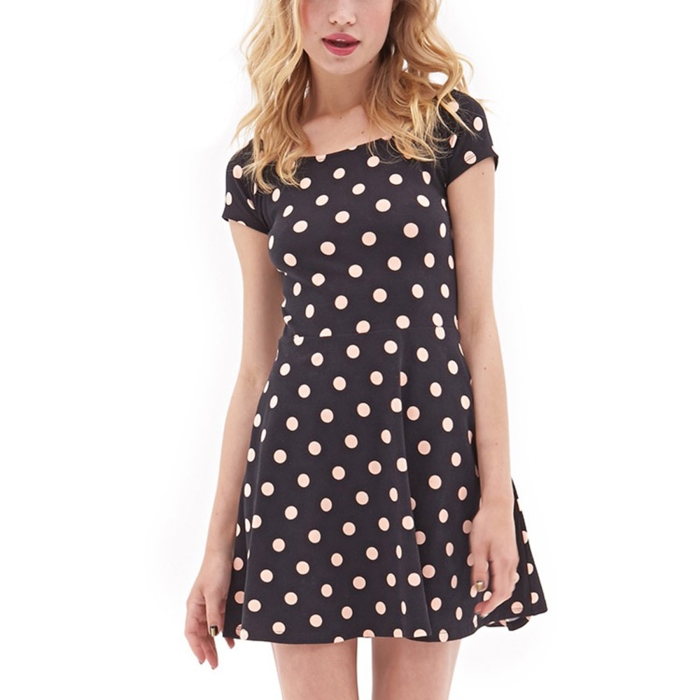 NWT Forever 21 🍒Fit&Flare Polka Dot Dress